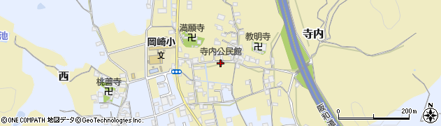 寺内公民館周辺の地図