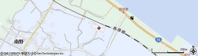 香川県東かがわ市南野414周辺の地図