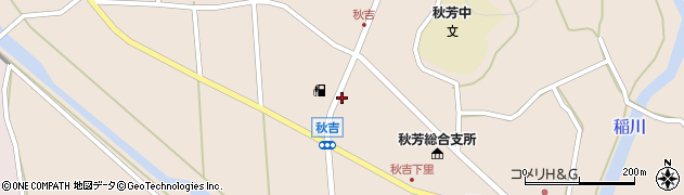 山口県美祢市秋芳町秋吉（下宿）周辺の地図