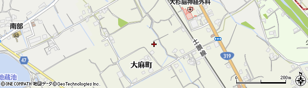 香川県善通寺市大麻町2198周辺の地図
