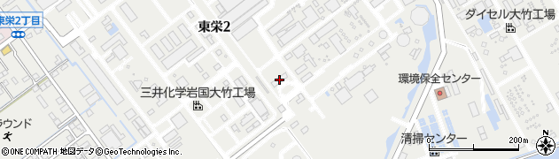 日本大昭和板紙株式会社　大竹工場守警室周辺の地図