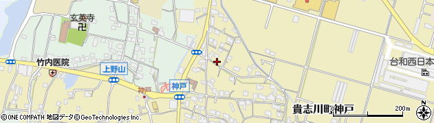 和歌山県紀の川市貴志川町神戸389周辺の地図