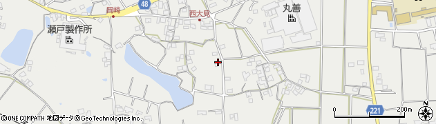 香川県三豊市三野町大見2161周辺の地図