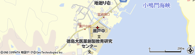 鳴門市立瀬戸中学校周辺の地図