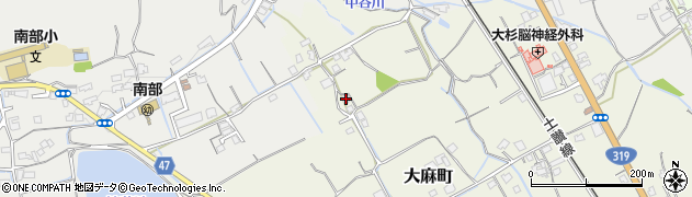 香川県善通寺市大麻町2174周辺の地図