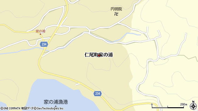 〒769-1410 香川県三豊市仁尾町家の浦の地図