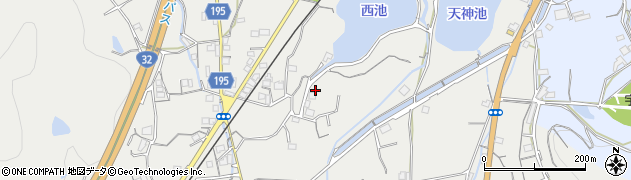 香川県丸亀市綾歌町岡田上1072周辺の地図
