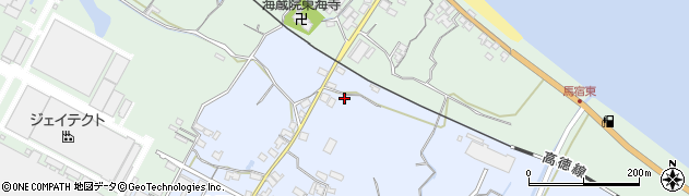 香川県東かがわ市南野25周辺の地図