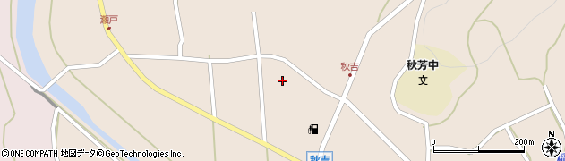 山口県美祢市秋芳町秋吉（駅通り）周辺の地図
