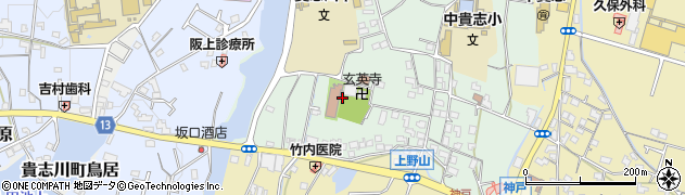 和歌山県紀の川市貴志川町上野山周辺の地図