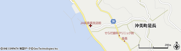 JA呉是長支店前周辺の地図