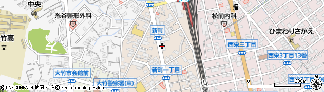タイムズ大竹駅前第２駐車場周辺の地図