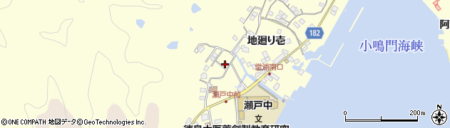徳島県鳴門市瀬戸町堂浦地廻り壱周辺の地図