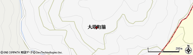 奈良県五條市大塔町簾周辺の地図