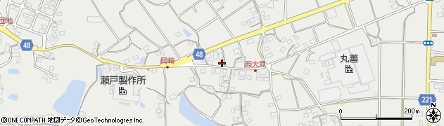 香川県三豊市三野町大見2377周辺の地図