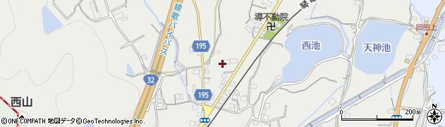 香川県丸亀市綾歌町岡田上1122周辺の地図