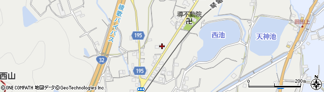 香川県丸亀市綾歌町岡田上1091周辺の地図