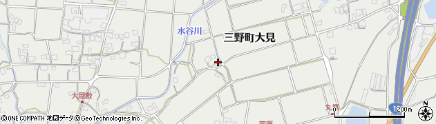 香川県三豊市三野町大見4606周辺の地図