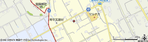 香川県仲多度郡まんのう町公文345周辺の地図
