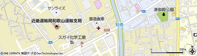 和歌山県和歌山市湊1115-41周辺の地図
