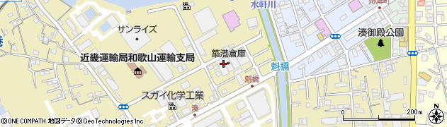 和歌山県和歌山市湊1115-8周辺の地図