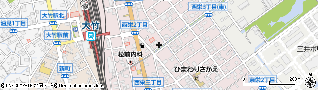 広島県大竹市西栄周辺の地図