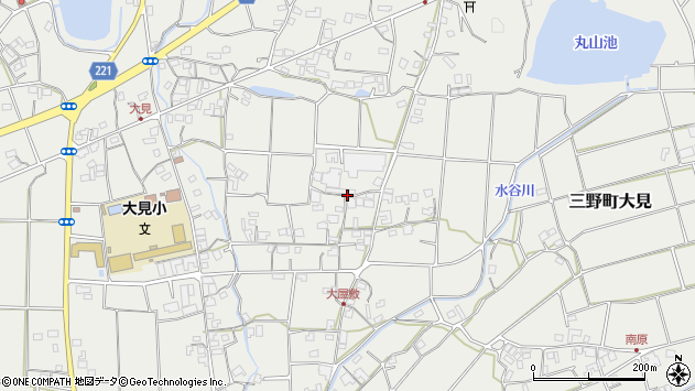 〒767-0031 香川県三豊市三野町大見の地図