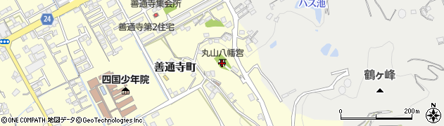丸山八幡宮周辺の地図