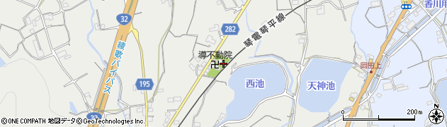 香川県丸亀市綾歌町岡田上1190周辺の地図