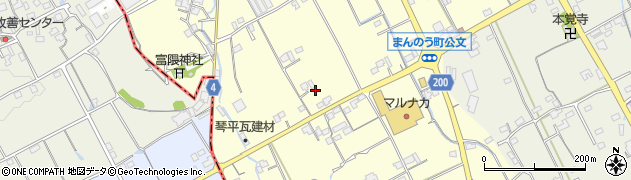 香川県仲多度郡まんのう町公文543周辺の地図
