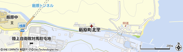 長崎県対馬市厳原町北里周辺の地図