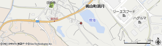 和歌山県紀の川市桃山町調月2372周辺の地図
