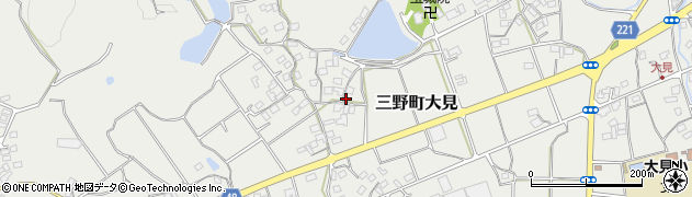 香川県三豊市三野町大見3176周辺の地図