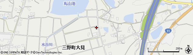 香川県三豊市三野町大見4777周辺の地図