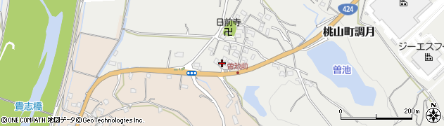 和歌山県紀の川市桃山町調月2242周辺の地図
