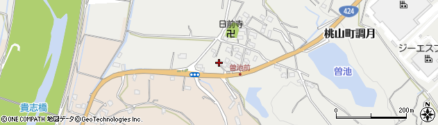 和歌山県紀の川市桃山町調月2241周辺の地図