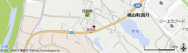 和歌山県紀の川市桃山町調月2255周辺の地図