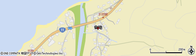 徳島県鳴門市北灘町折野（東地）周辺の地図