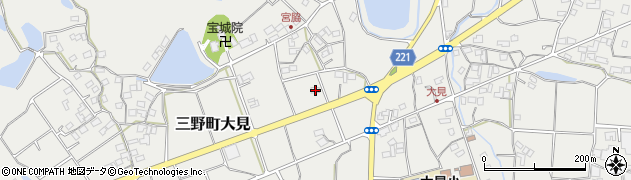 香川県三豊市三野町大見3118周辺の地図