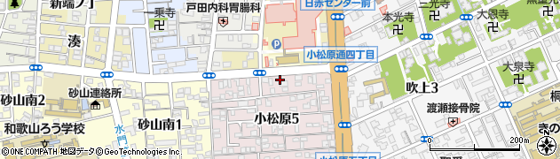 ファミリーマート和歌山小松原店周辺の地図