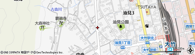 広島県大竹市油見周辺の地図