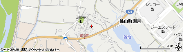 和歌山県紀の川市桃山町調月2226周辺の地図