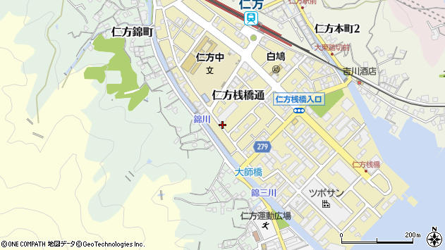 〒737-0154 広島県呉市仁方桟橋通の地図