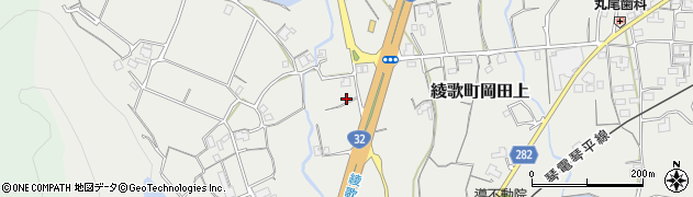 香川県丸亀市綾歌町岡田上27周辺の地図