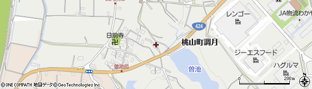和歌山県紀の川市桃山町調月2213周辺の地図
