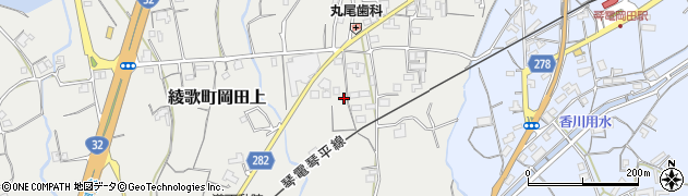 香川県丸亀市綾歌町岡田上1788周辺の地図