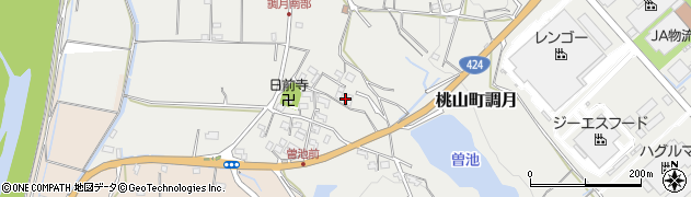 和歌山県紀の川市桃山町調月2209周辺の地図