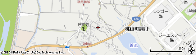 和歌山県紀の川市桃山町調月2208周辺の地図