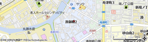 和歌山県和歌山市湊御殿周辺の地図
