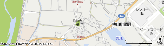 和歌山県紀の川市桃山町調月2229周辺の地図